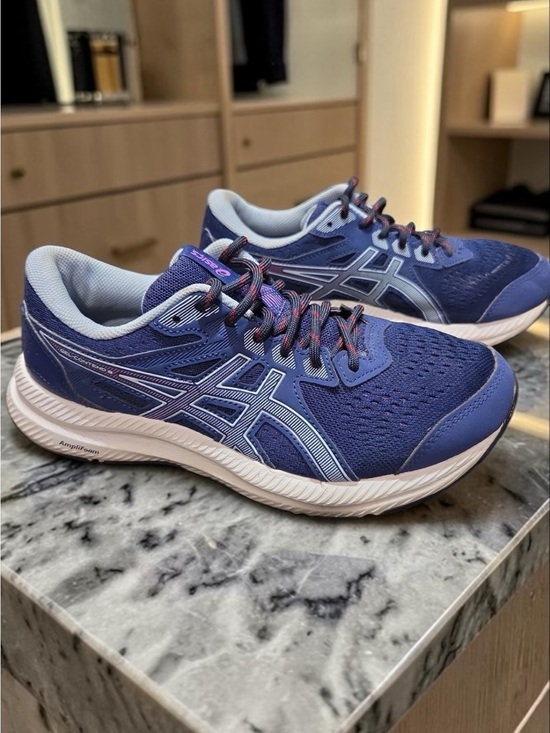 Asics Shoes - ASICS Gel-Contend 9 Women Blue Pink AmpliFoam Running Shoes Size 7.5